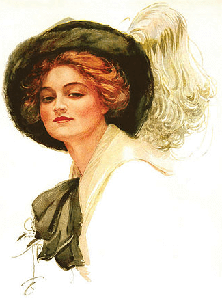 ドロシー・ギブソンさん（ハリソン・フィッシャー画）1911年 
